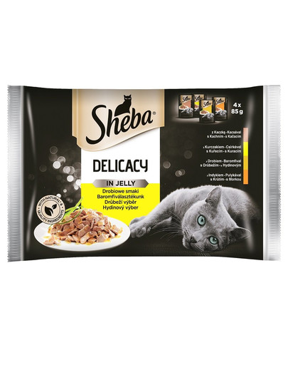 SHEBA Delicato Kuřecí pokrm 4 x 0.085 kg