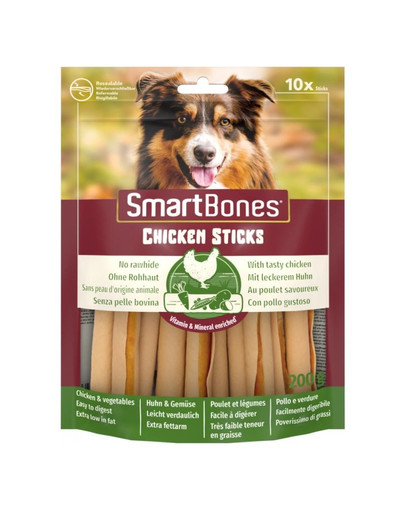 SmartBones Chicken Sticks 10ks tyčinky pro psy