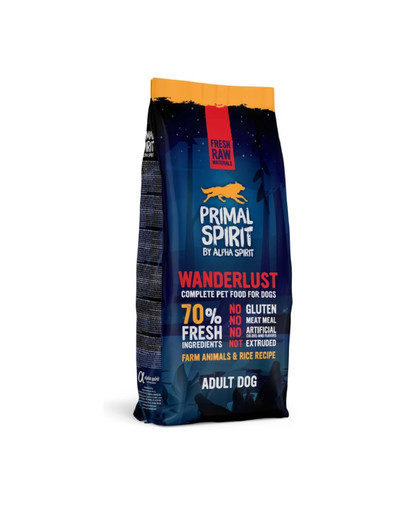 PRIMAL SPIRIT Dog 70% Wanderlust 12 kg