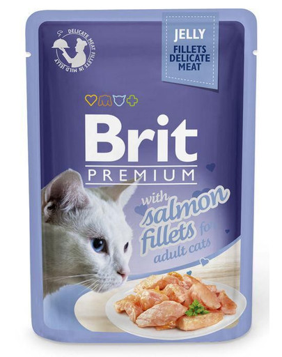 BRIT Premium Fillets in Jelly losos 24 x 85g