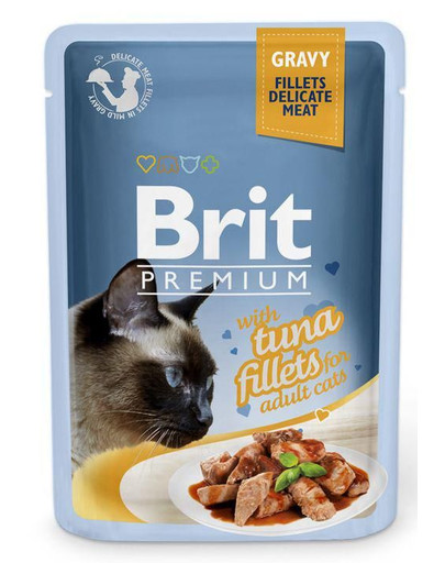 BRIT Premium Cat Fillets in Gravy Tuna 24 x 85g