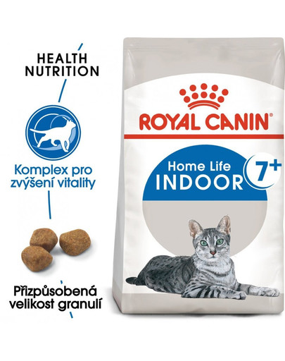 ROYAL CANIN Indoor 7+ 400g x15 granule pro stárnoucí kočky žijící uvnitř