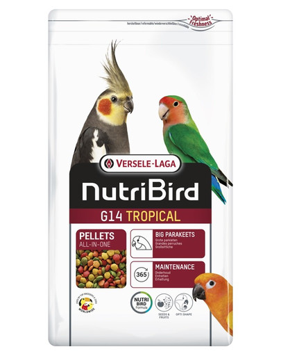 VERSELE-LAGA NutriBird G14 1 kg tropické krmivo pro střední papoušky