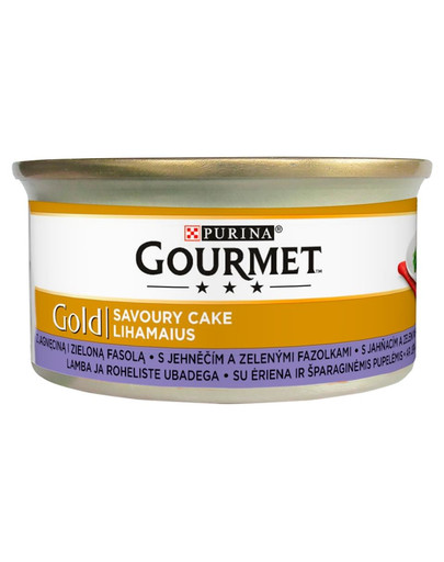 GOURMET Gold Savoury Cake s jehněčím a zelenými fazolkami 85g