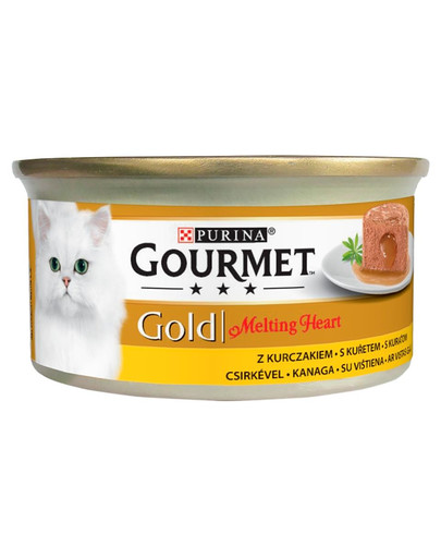 GOURMET Gold cat Melting Heart s kuřetem 24x85g
