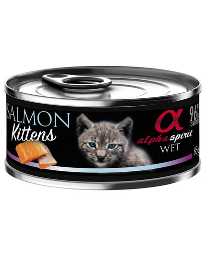 ALPHA SPIRIT Salmon for kitten 85g lososová konzerva pro kočky