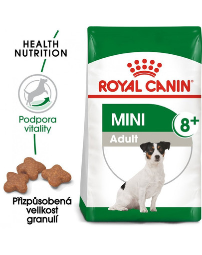 ROYAL CANIN Mini Adult 8+ 800g granule pro stárnoucí malé psy 10 x 800g