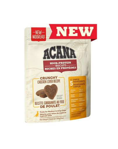 Levně ACANA High Protein Treats Crunchy Chicken Liver 100 g
