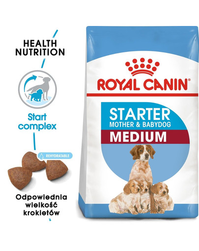 ROYAL CANIN Medium Starter Mother&Babydog 15 kg granule pro březí nebo kojící feny a štěňata