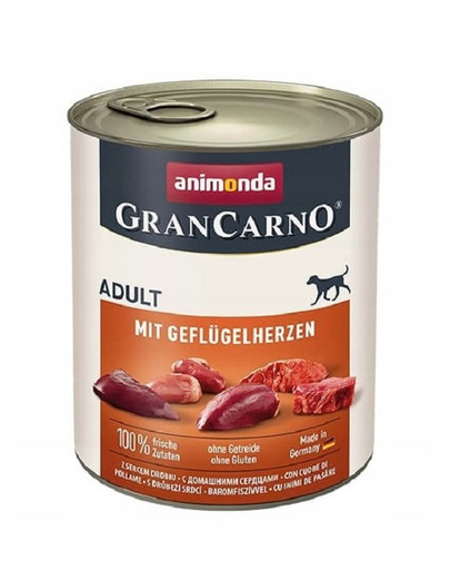 ANIMONDA GranCarno vepřové maso a drůbeží srdce 800 g