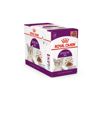 ROYAL CANIN Sensory Feel Gravy 85 g kousky ve šťávě pro dospělé kočky stimulující vnímání