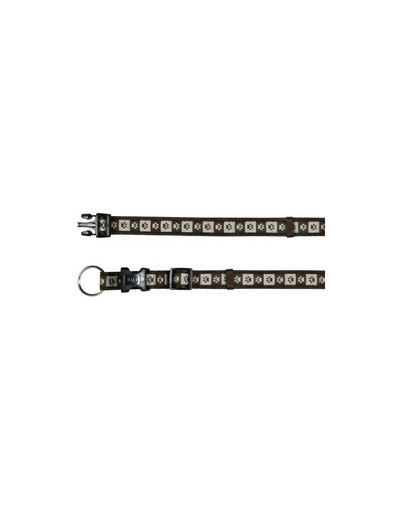 TRIXIE Obojek coffe S-M 30-45 cm / 15 mm hnědý