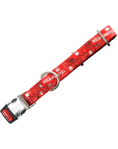 ZOLUX Envy Obojek regulovatelný wild forever 10 mm červený