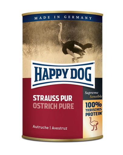 HAPPY DOG Strauß Pur - pštrosí 400g