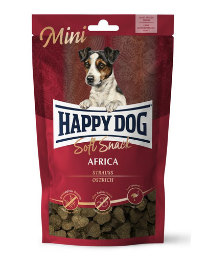 HAPPY DOG Soft Snack Mini Africa 100g pštros