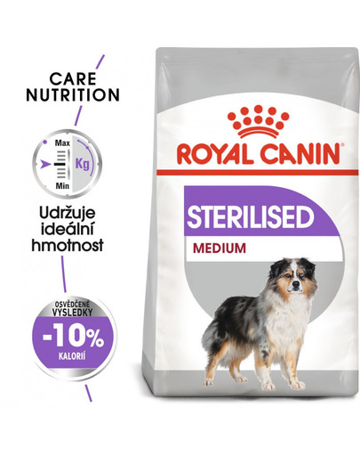 ROYAL CANIN Medium Sterilised 12 kg granule pro kastrované střední psy
