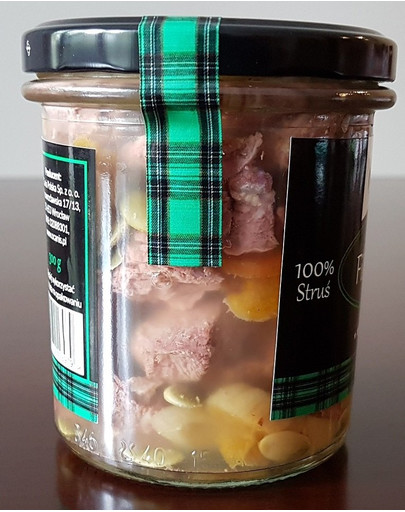 O'CANIS DE LUX Pštrosí filet ve sklenici 300 g