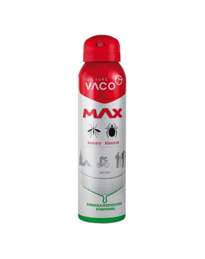 VACO VACO Spray MAX proti komárům, klíšťatům, chmýří s PANTHENOL 100 ml