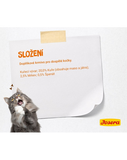 JOSERA Soup Kuře s mrkví a špenátem 16 x 70 g