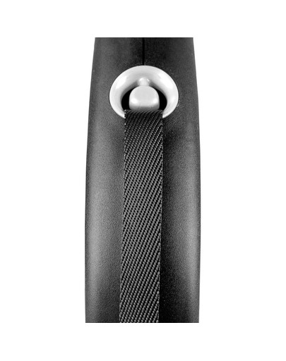 FLEXI Samonavíjecí vodítko Black Design L páska 5 m černé