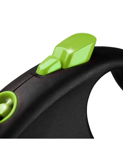 FLEXI Samonavíjecí vodítko Black Design S páska 5 m zelené