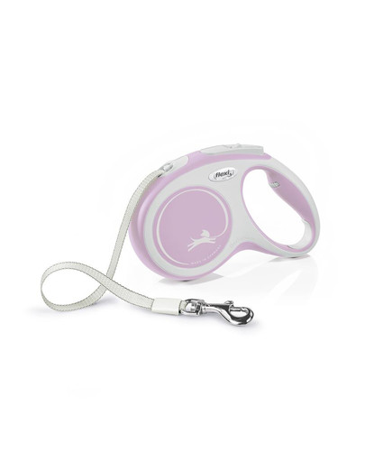 FLEXI Vodítko New Comfort M Tape 5 m růžová