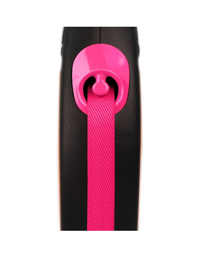 FLEXI Vodítko New Neon M Tape 5m růžové