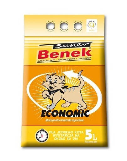 BENEK Super economic Bentonitové stelivo 5 L