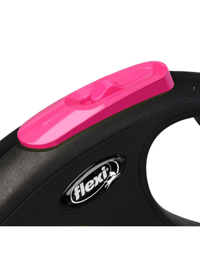 FLEXI Vodítko New Neon S Tape 5m růžové