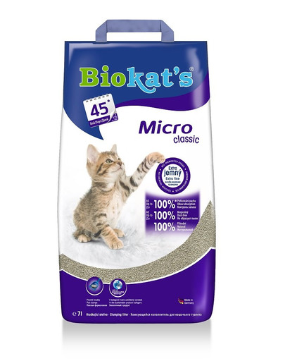 BIOKAT'S Micro Classic 7 l bentonitové stelivo pro kočky