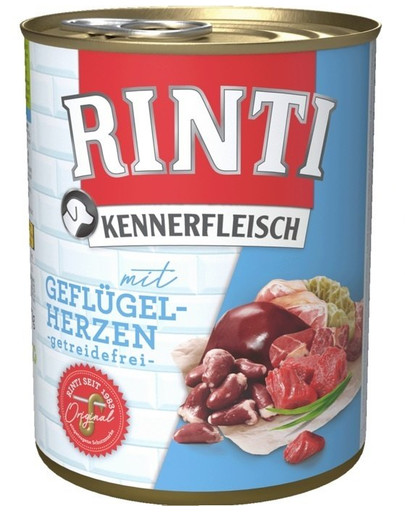 RINTI Kennerfleisch Poultry hearts 800 g