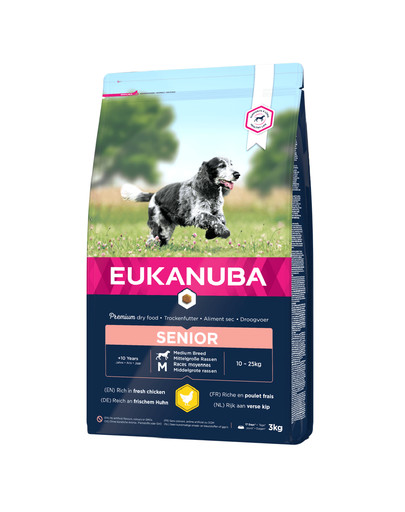 EUKANUBA Caring Senior Medium Breed Chicken 3kg