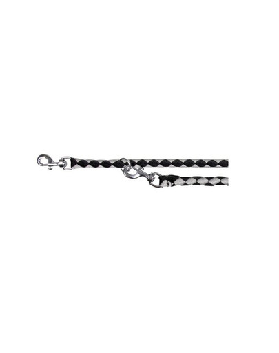 TRIXIE Vodítko cavo L-XL 2 m /  18 mm černo /  stříbrné