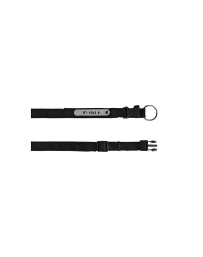 TRIXIE Obojek s jmenovkou m: 35–40 cm / 20 mm černý