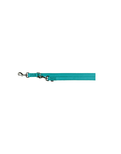 TRIXIE Vodítko "Premium adjustable lead double" XS  2 m / 10 mm nebesky  modré