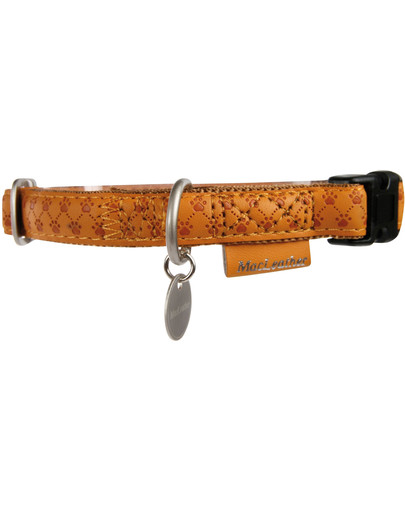ZOLUX Obojek regulovatelný mac leather 15 mm žlutý