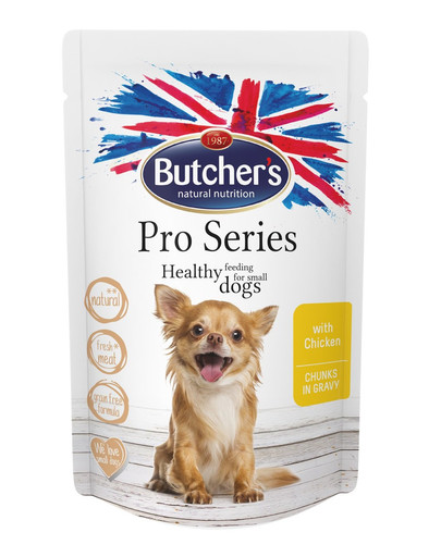 BUTCHER'S ProSeries Dog 100g kousků v omáčce pro malé psy