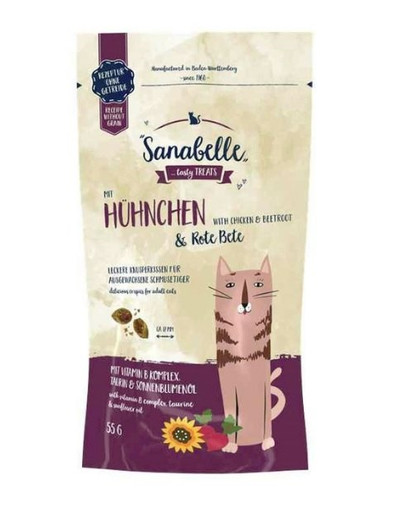 SANABELLE Crispies pamlsek s kuřecím masem a červenou řepou 55 g