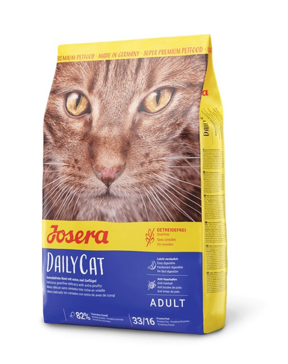 JOSERA Daily Cat 400 g bezobilné krmivo pro dospělé kočky