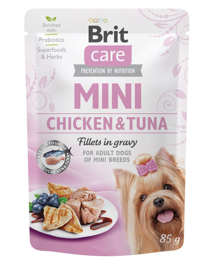 BRIT Care Mini Chicken&Tuna fillets in gravy 24x85 g