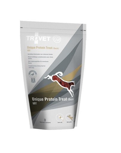 TROVET Unique Protein Treat Duck UDT 125 g funkční pamlsky pro psy