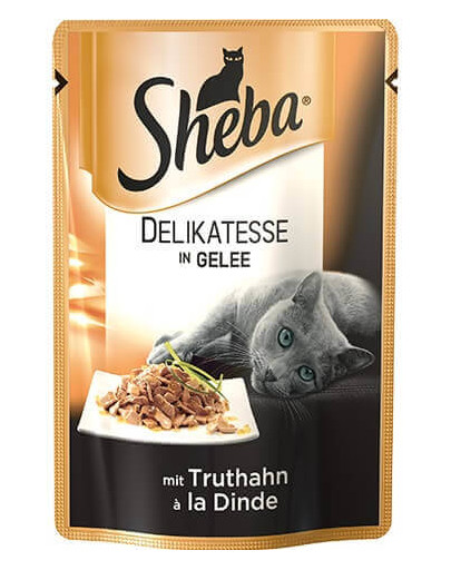 SHEBA Delikato kapsa pro kočky krůtí v želé 85 g