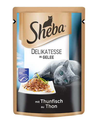 SHEBA Delicacy in Jelly s lososem 12 x 85 g