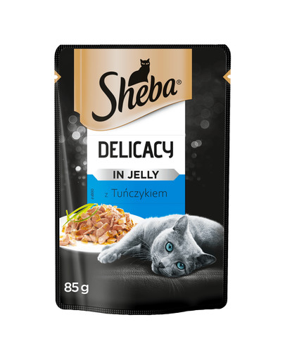 SHEBA Delicious in Jelly krmivo pro kočky s tuňákem 24x85g
