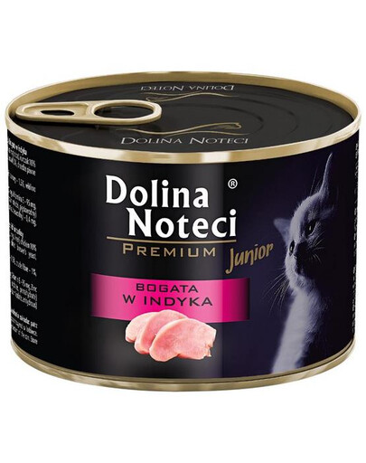 DOLINA NOTECI Premium Junior Krůtí 185 g  bezobilné krmivo pro koťata