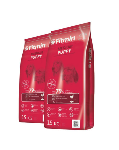 FITMIN Medium puppy 2 x 15 kg