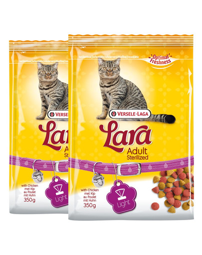 VERSELE-LAGA Lara krmivo pro dospělé a sterilizované kočky 20 kg (2 x 10 kg)