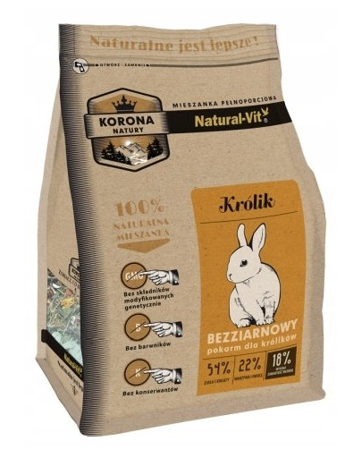 NATURAL-VIT Korona Natury Kompletní směs pro králíky 10 kg