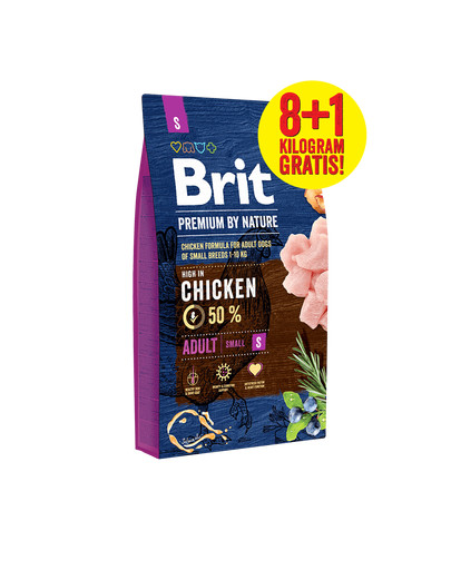 BRIT Premium by Nature S Adult 8kg+1kg ZDARMA