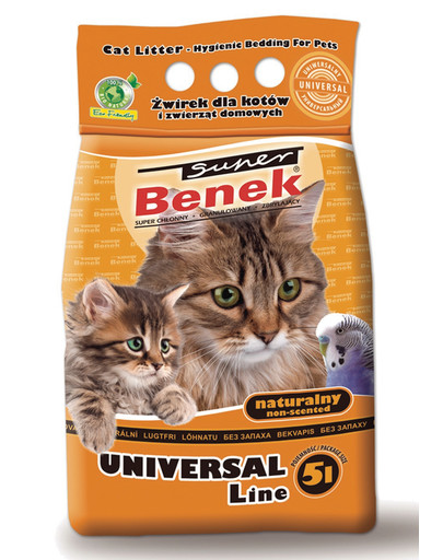 BENEK Super Universal 5l bentonitové stelivo pro kočky
